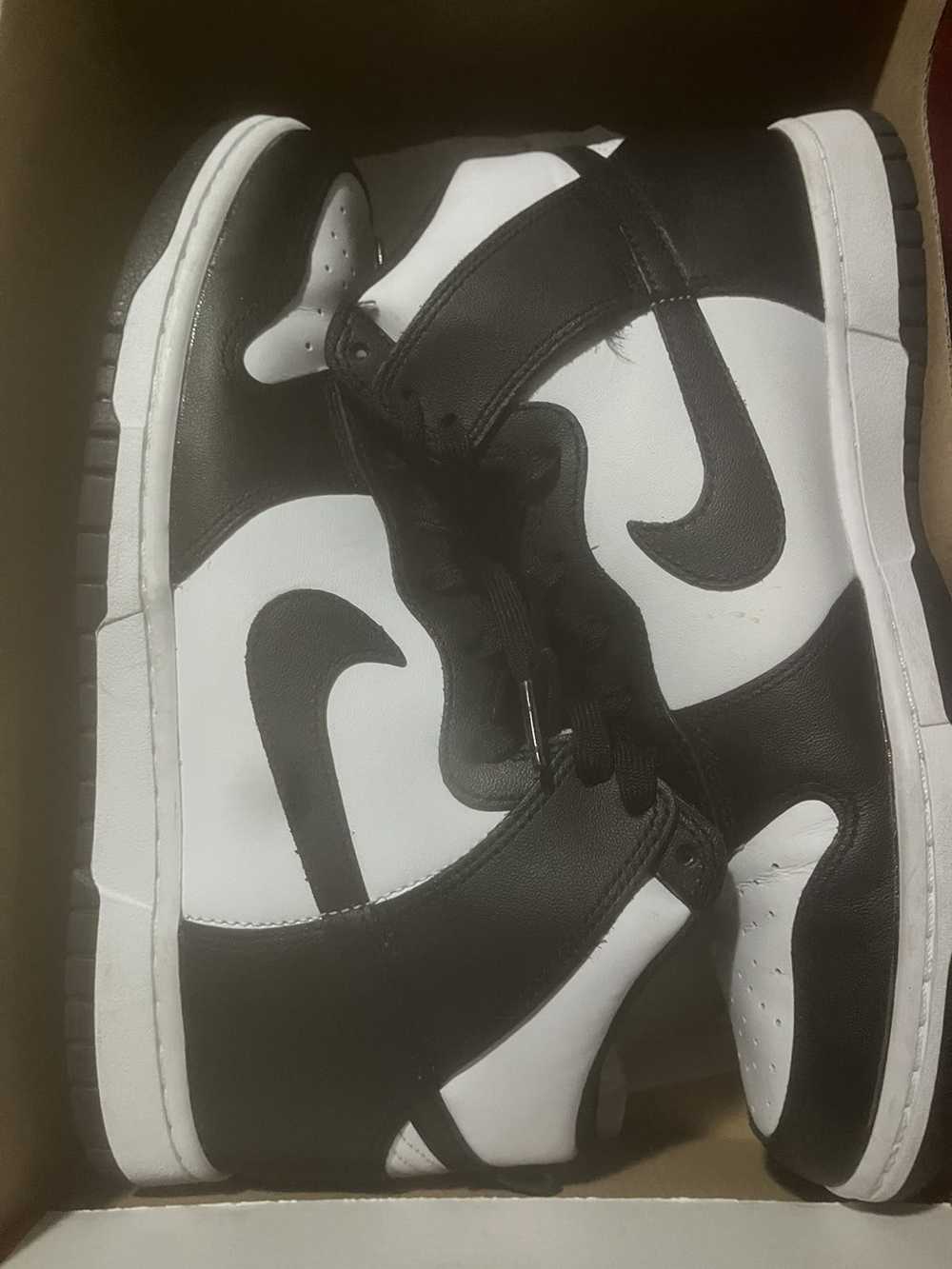 dunk high black white panda
