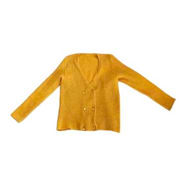 Cardigan en crochet - Cardigan en crochet jaune - image 1