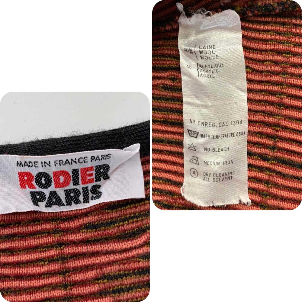 Rodier cardigan - Rodier wool cardigan, model on … - image 3