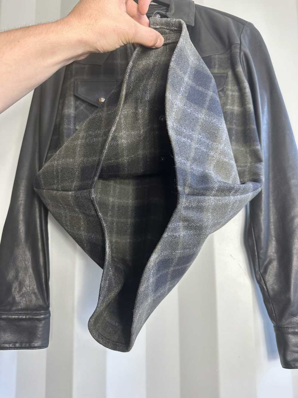 Chrome Hearts Lamb Leather Flannel with Crosses - image 4