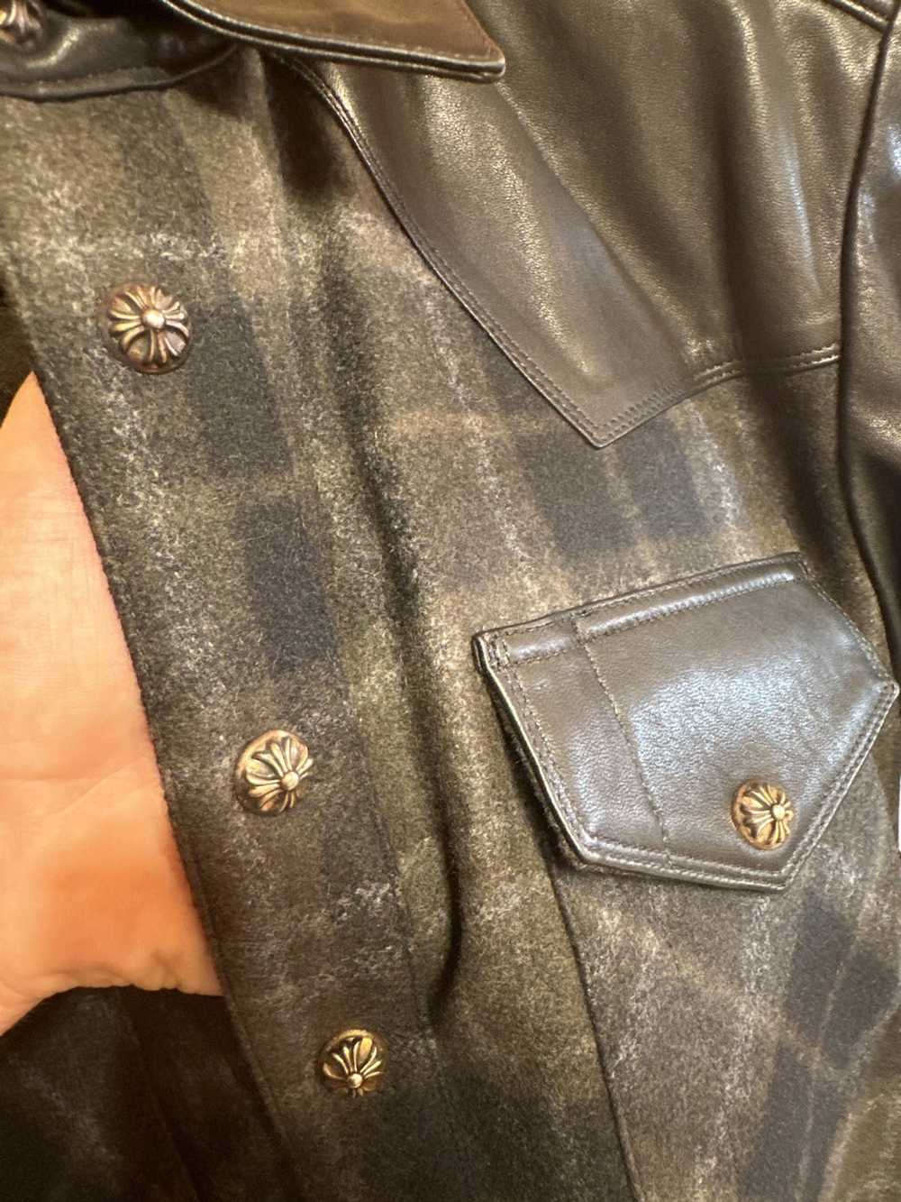 Chrome Hearts Lamb Leather Flannel with Crosses - image 9