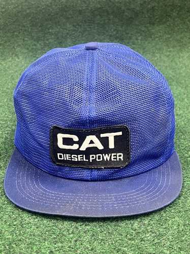 Rare × Trucker Hat × Vintage 80s Cat Diesel Power 