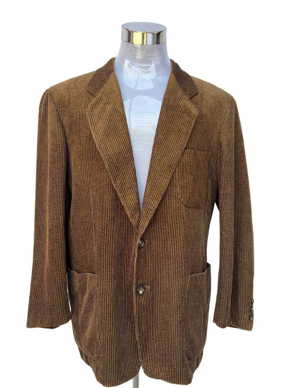 Lancel 💥Lancel Paris Brown Corduroy Coat Jacket - image 1