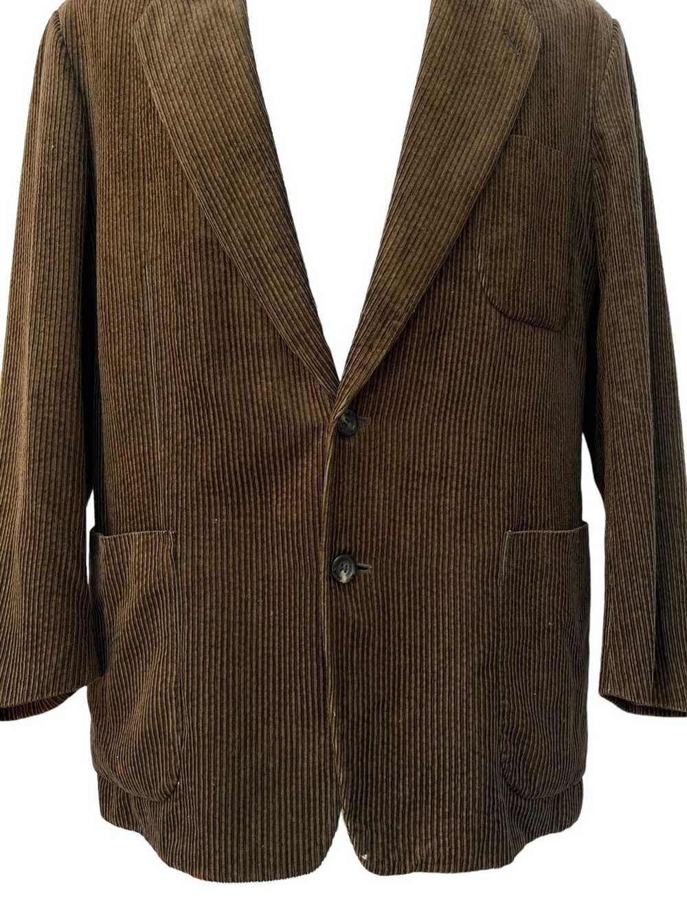 Lancel 💥Lancel Paris Brown Corduroy Coat Jacket - image 3