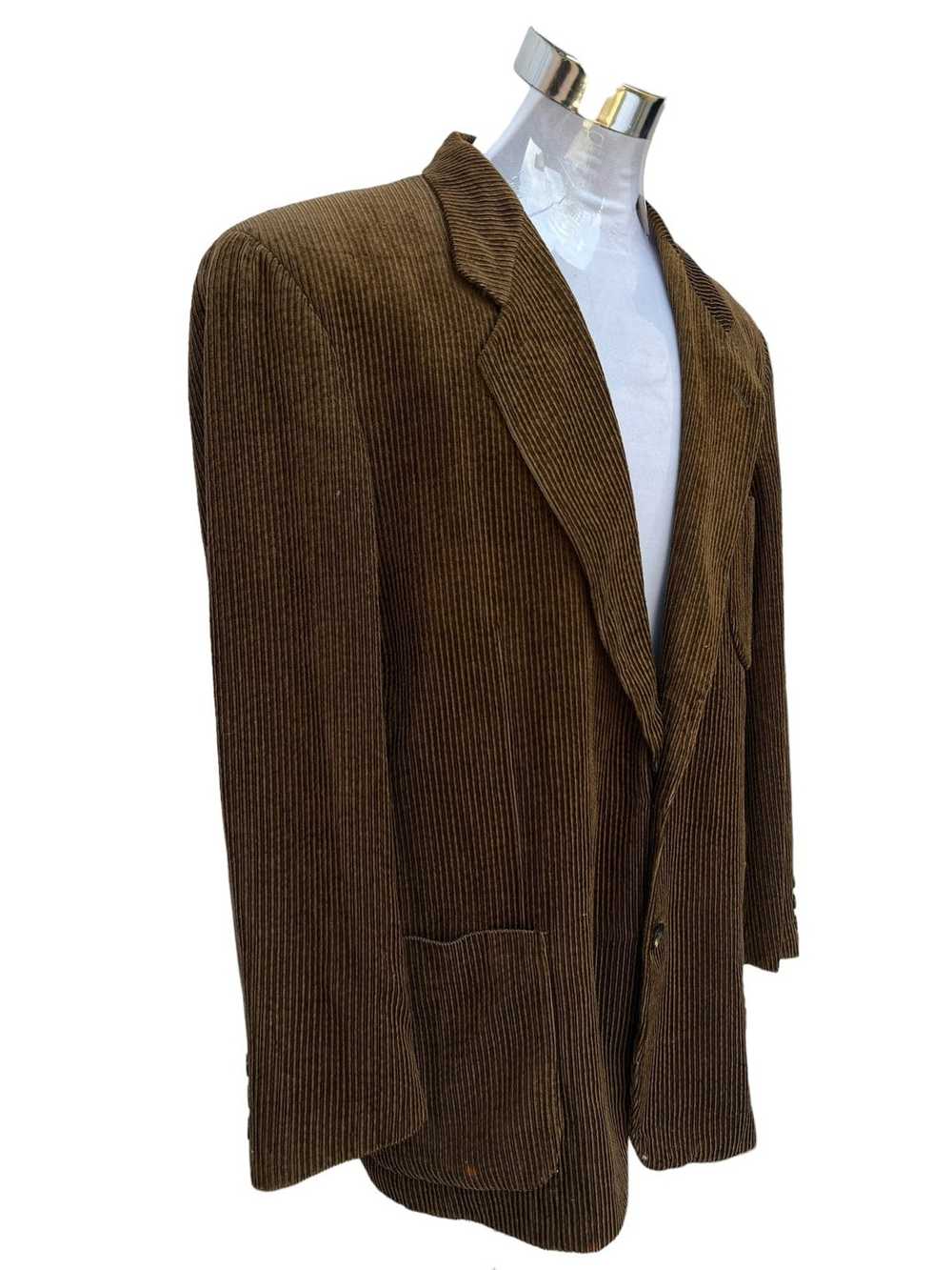 Lancel 💥Lancel Paris Brown Corduroy Coat Jacket - image 6