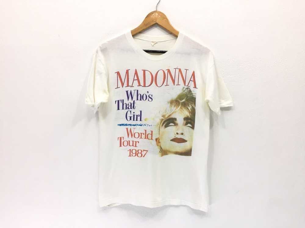 Band Tees × Vintage Vintage 80s 1987 Madonna Singer P… - Gem