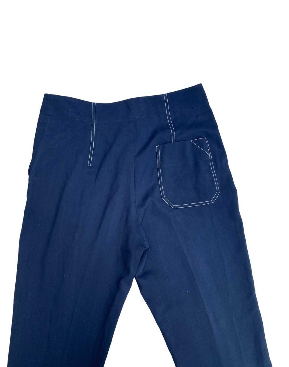 Celine Phoebe Philo Navy Wool Pants - image 5