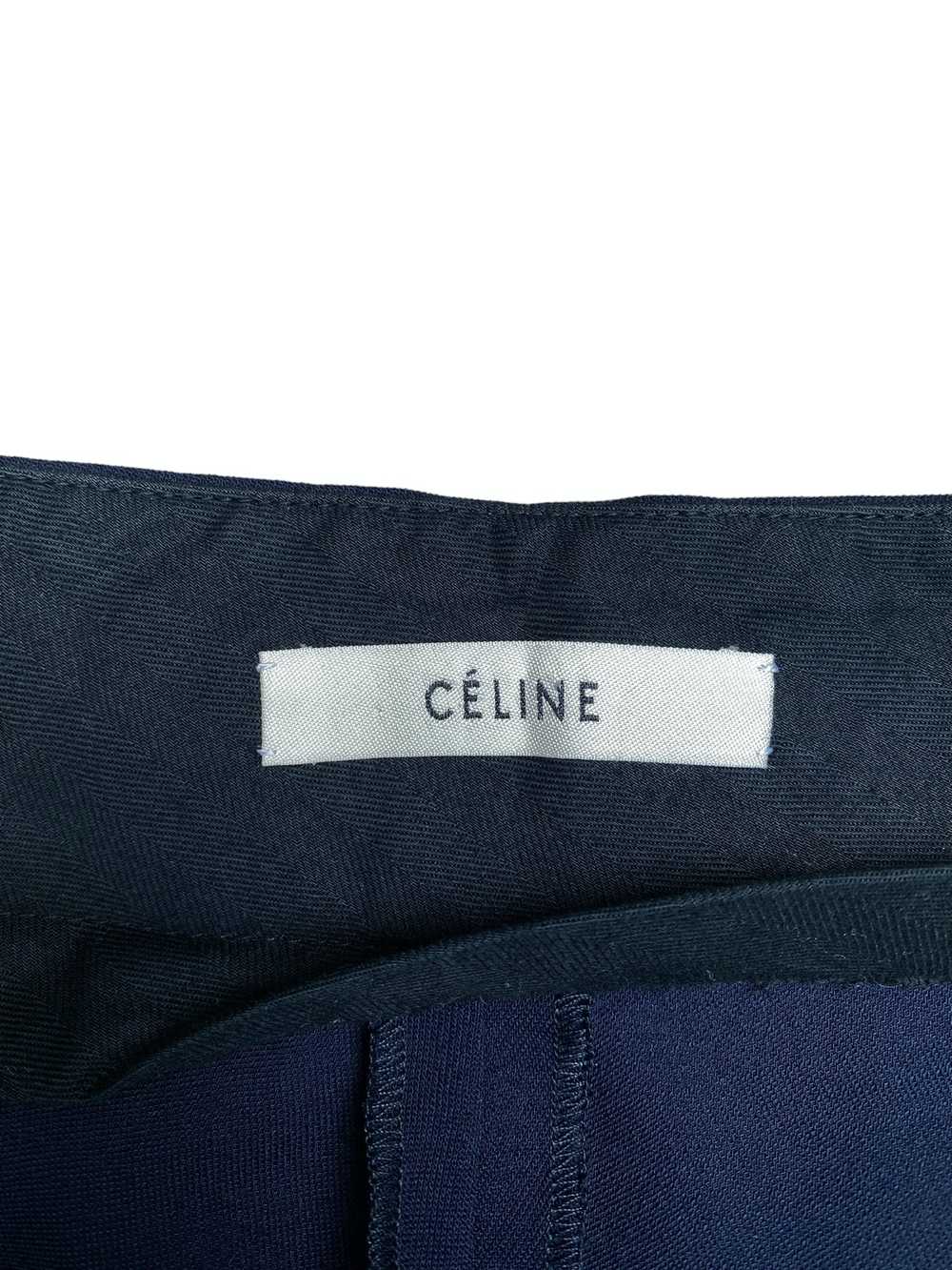 Celine Phoebe Philo Navy Wool Pants - image 6