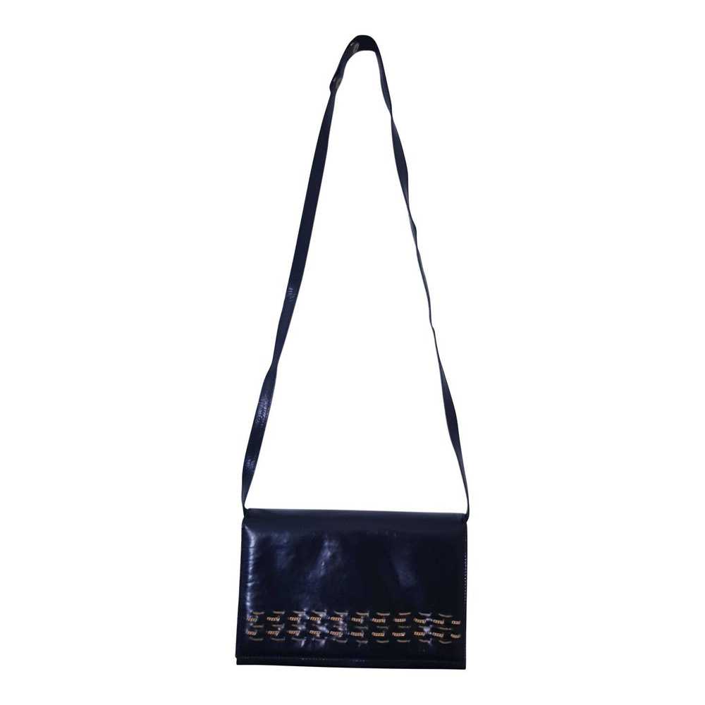 Leather pouch bag - Pouch bag in soft glossy blac… - image 1