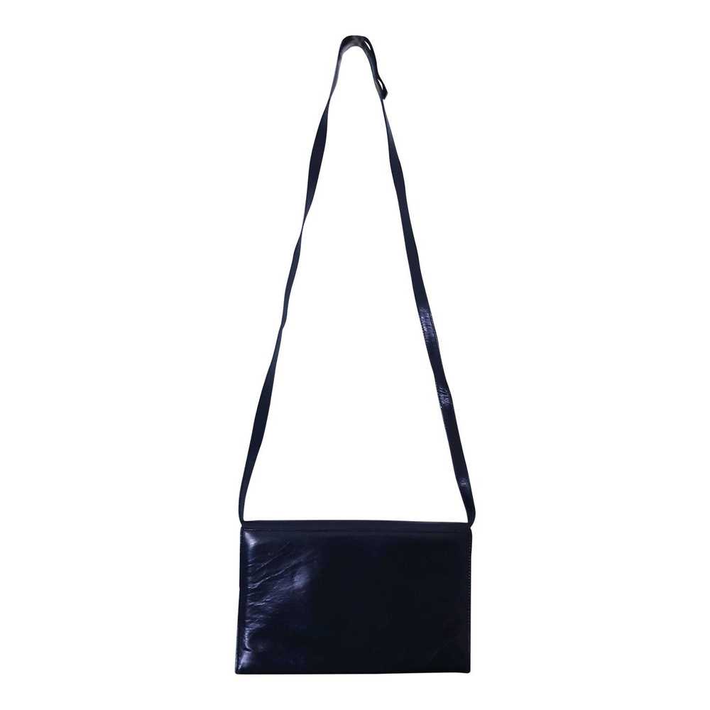Leather pouch bag - Pouch bag in soft glossy blac… - image 2