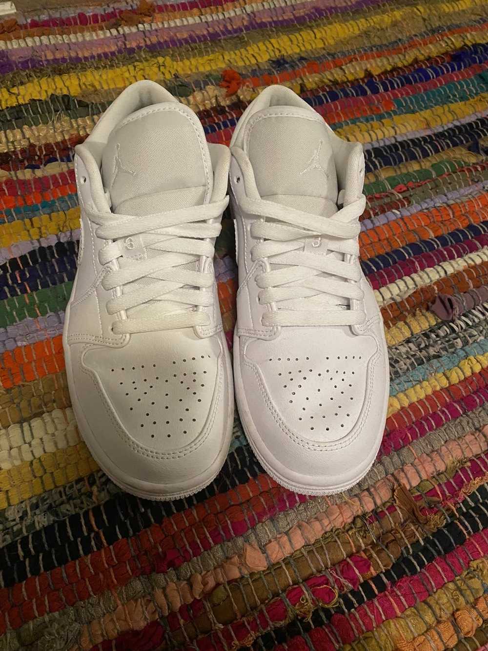 Jordan Brand × Nike Jordan 1 Low- Triple White - image 1