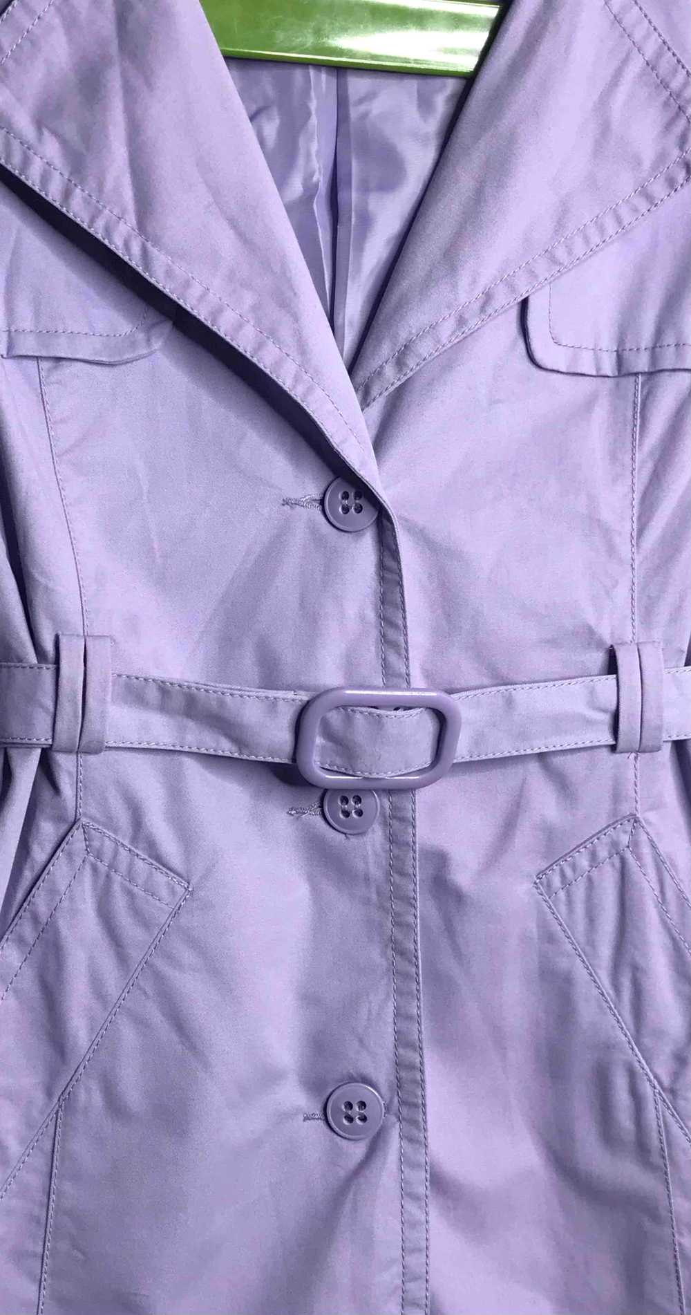 Trench lilas - Cotton trench coat - image 2