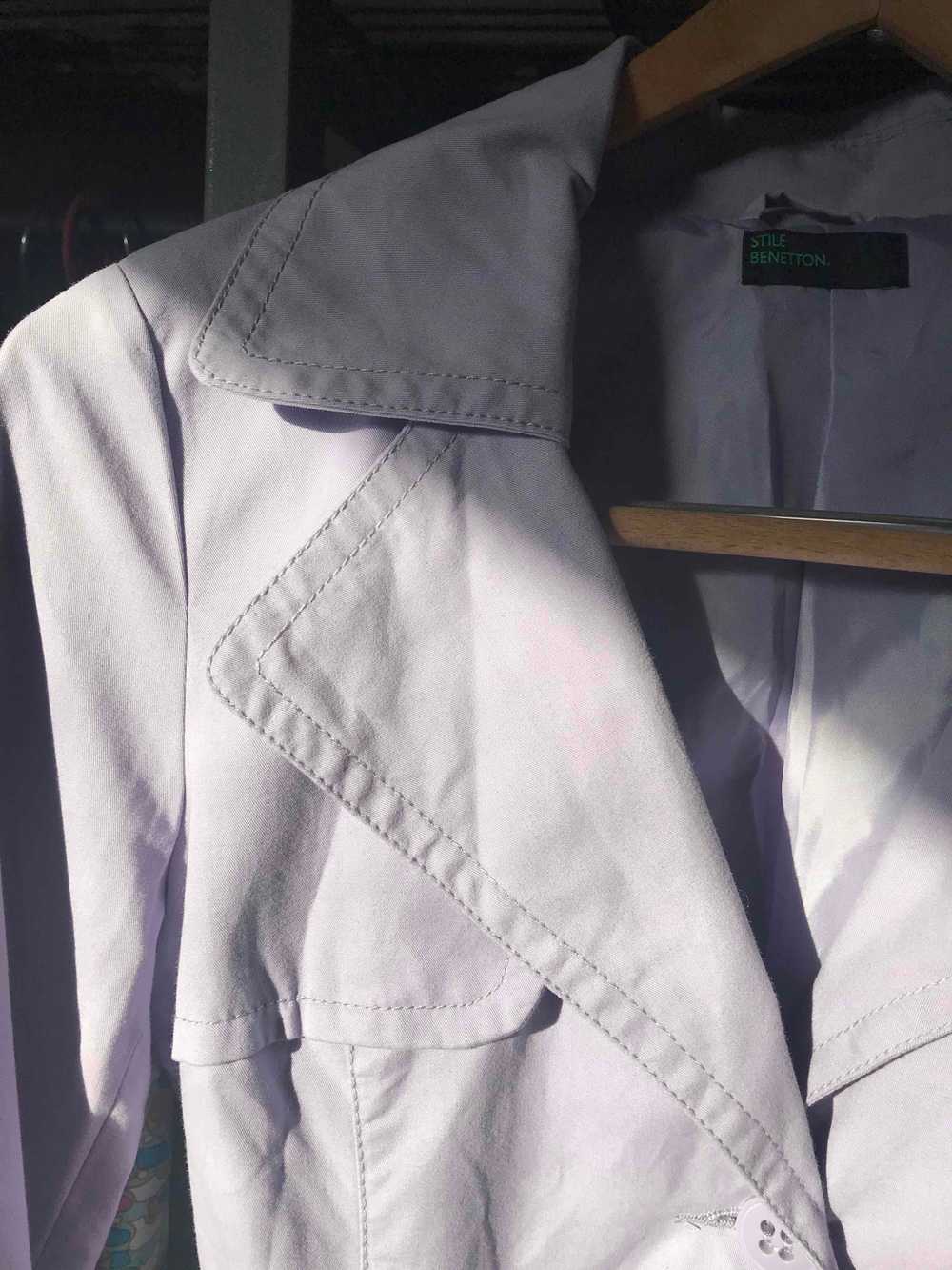 Trench lilas - Cotton trench coat - image 3