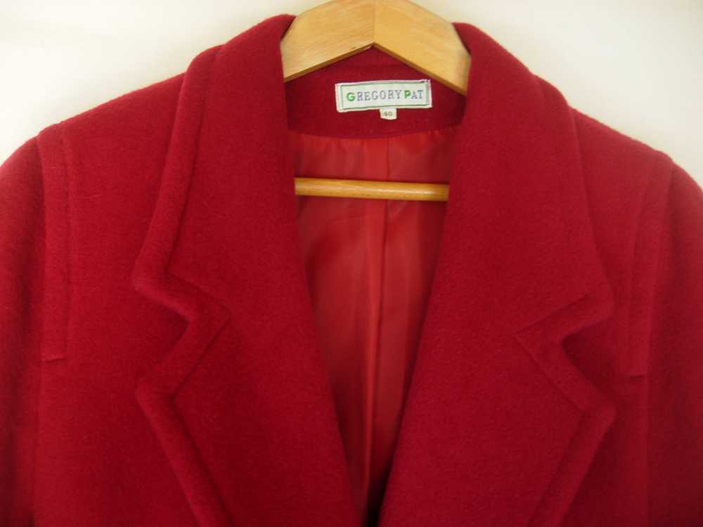 Manteau en laine et mohair - image 2