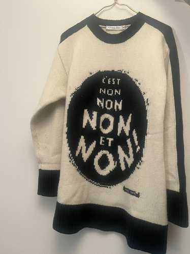 Dior Christian Dior 2018 'C'est Non' Knit Sweater