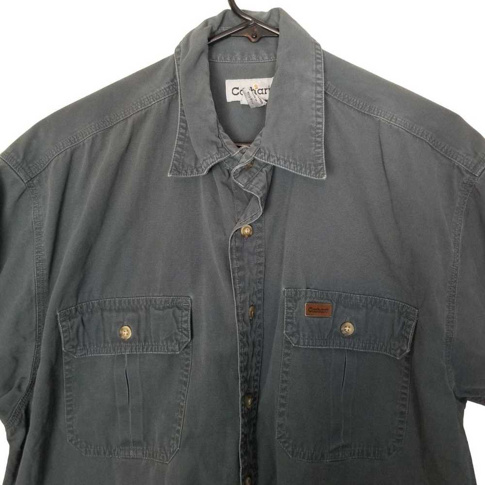 Carhartt Carhartt LT Short Sleeves Button Up Deni… - image 2