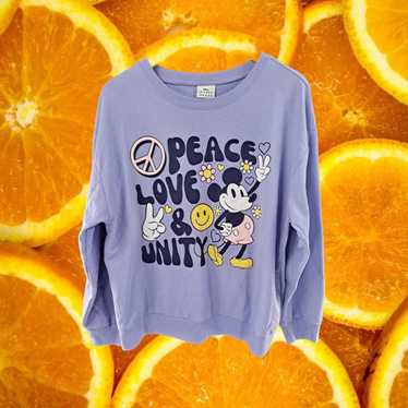 Disney VIntage Mickey Mouse Peace Love and Unity … - image 1