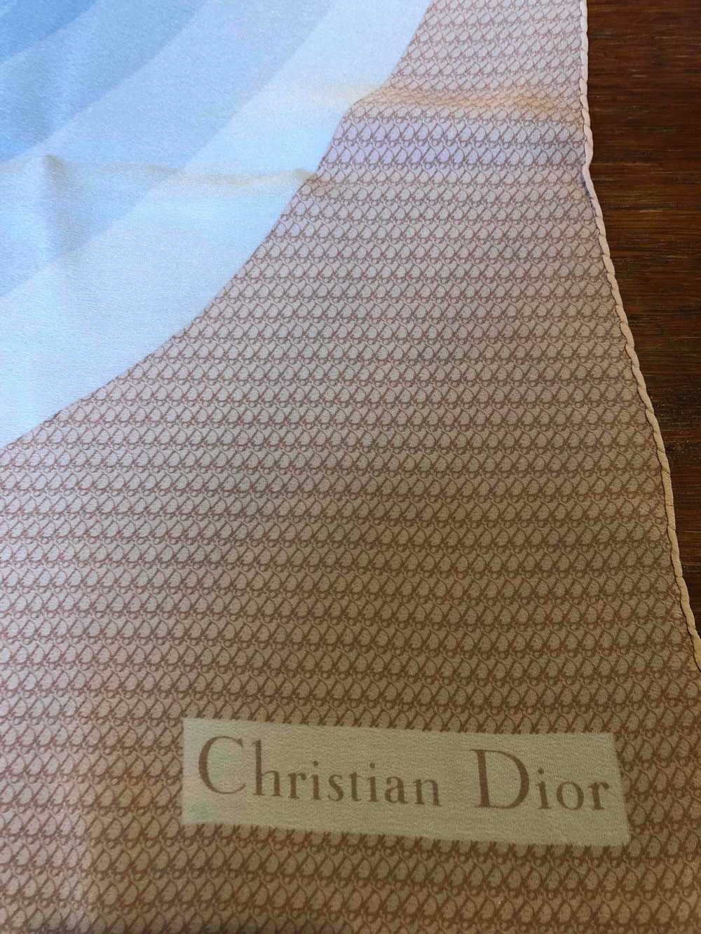 Dior scarf - Christian Dior silk scarf, in pastel… - image 3