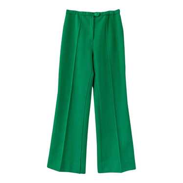 wool flare - Flare in 70's wool, in grass green w… - image 1