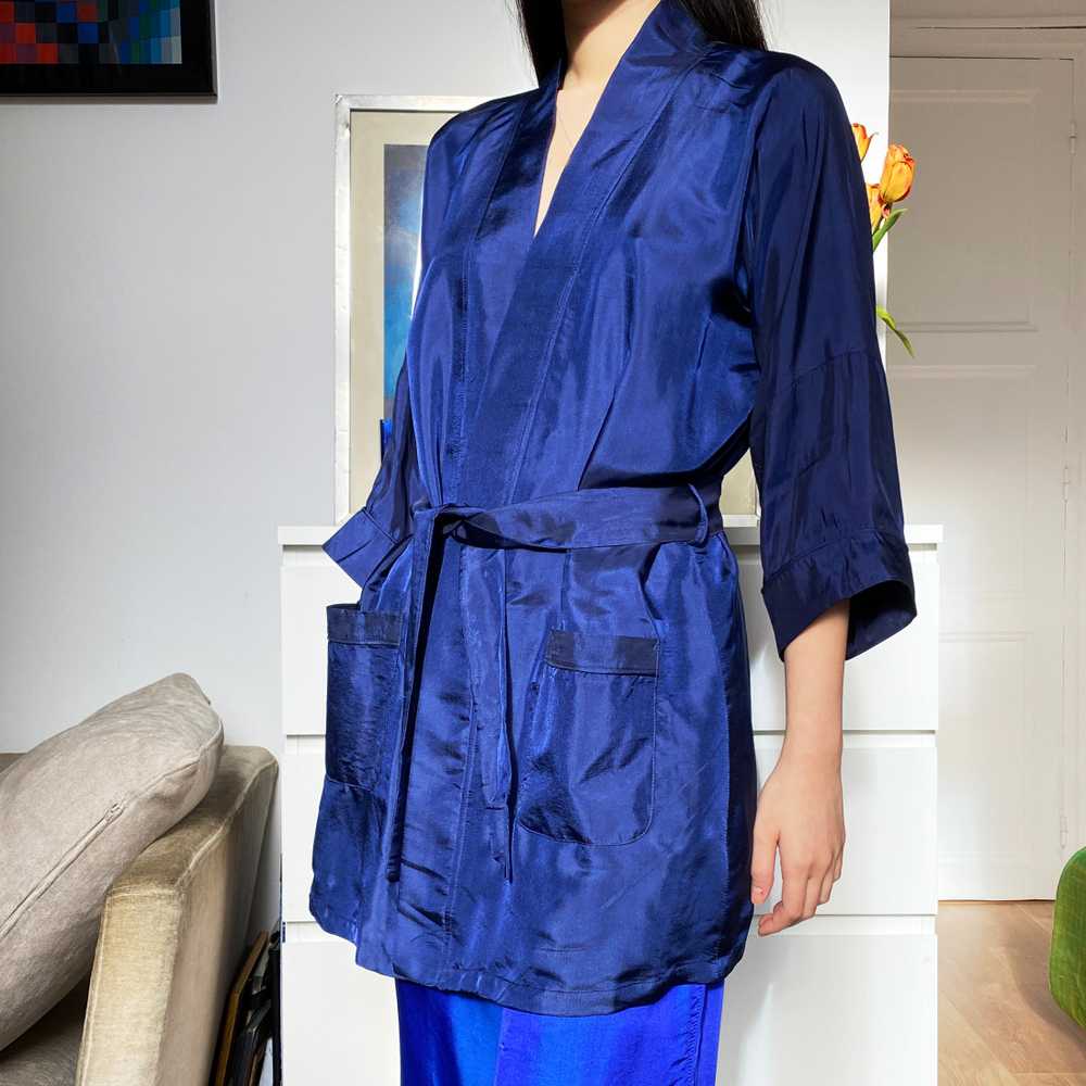 Ensemble en soie - Set kimono pyjamas en 100% soi… - image 3