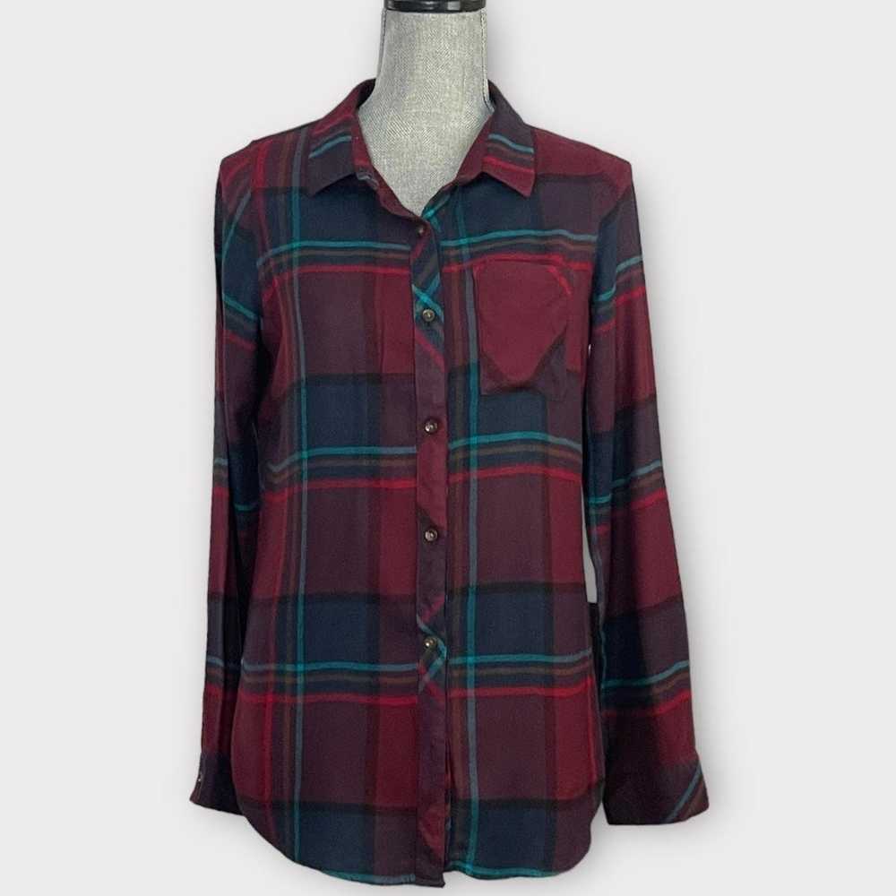 Threads And Shirts Thread & Supply Womens Button-… - image 1
