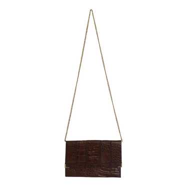 Exotic leather pouch - Clutch in exotic crocodile… - image 1