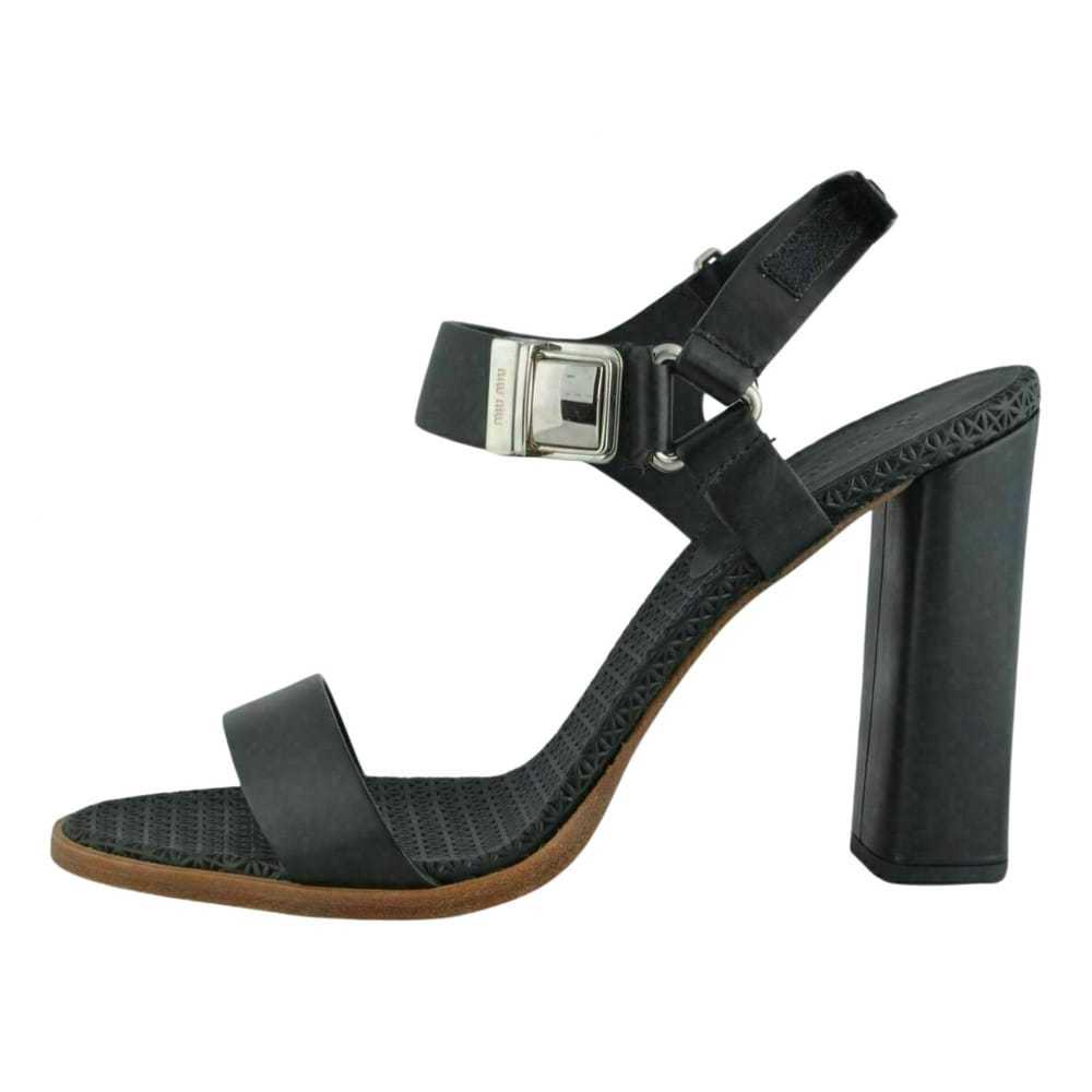 Miu Miu Leather sandal - image 1