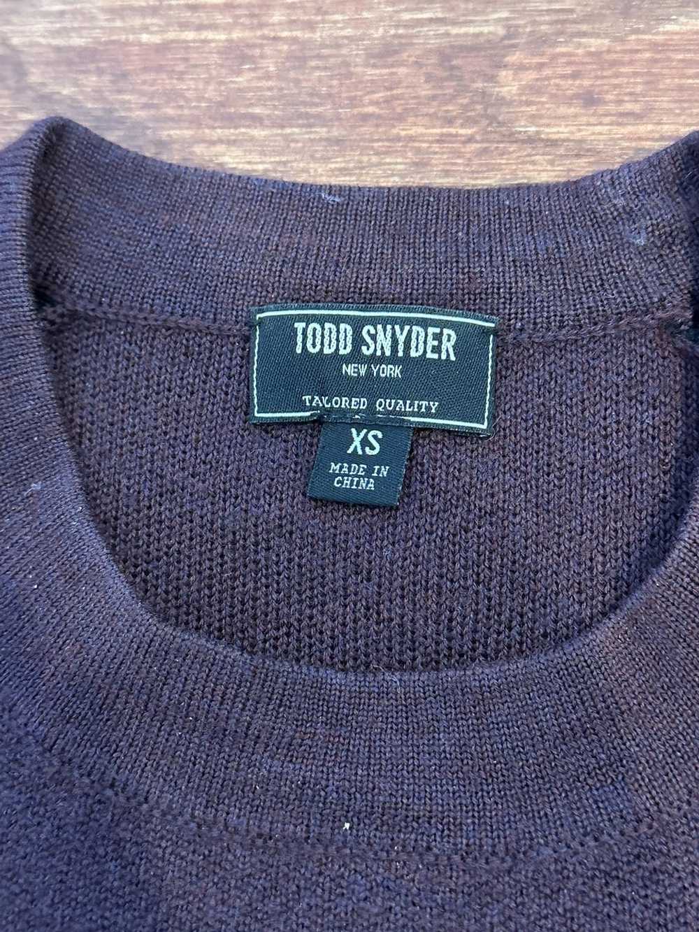 Todd Snyder Merino Ski Sweater in Burgundy - image 3