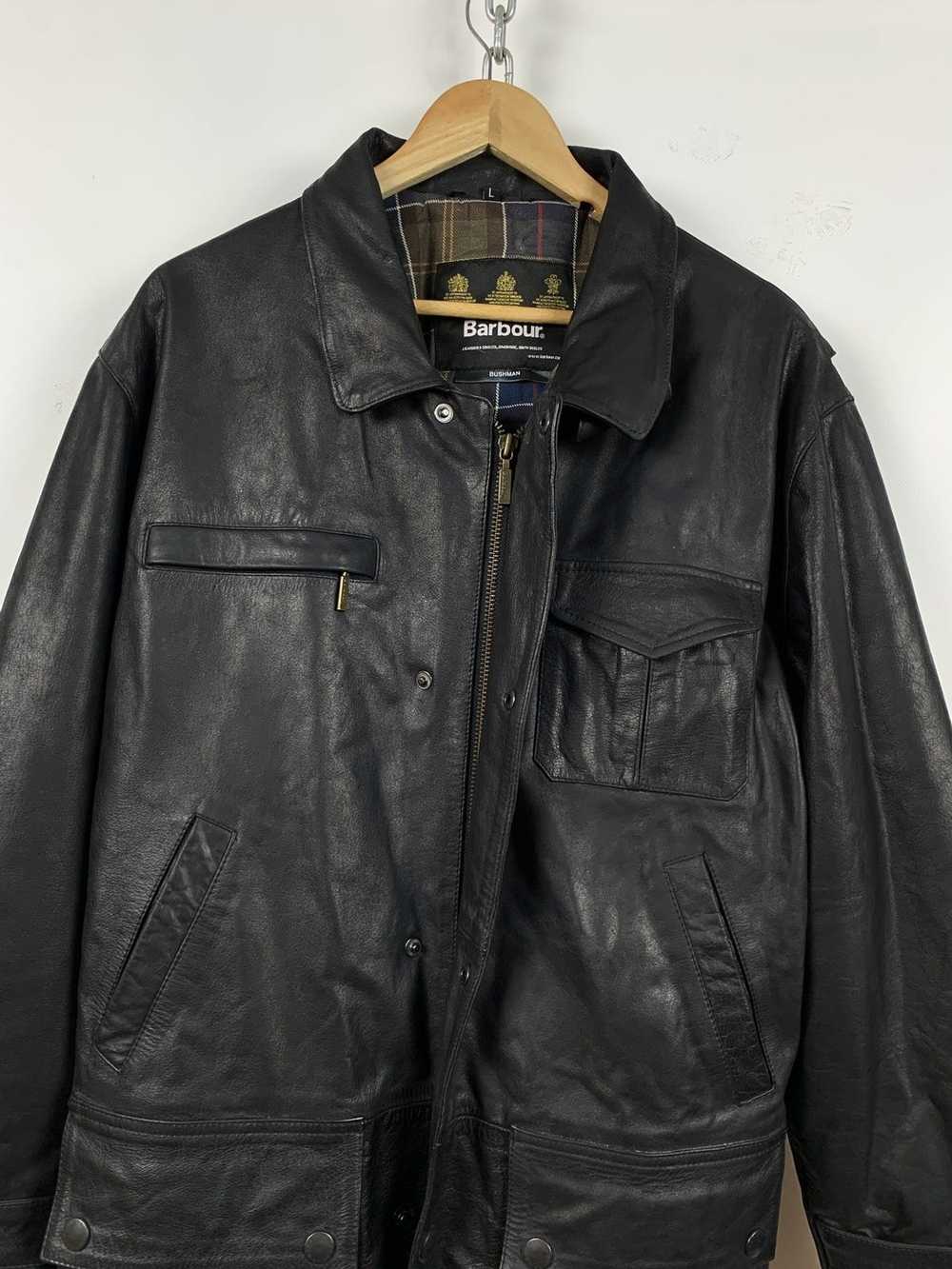 Barbour Barbour Leather Multipocket Bushman Jacket - image 11