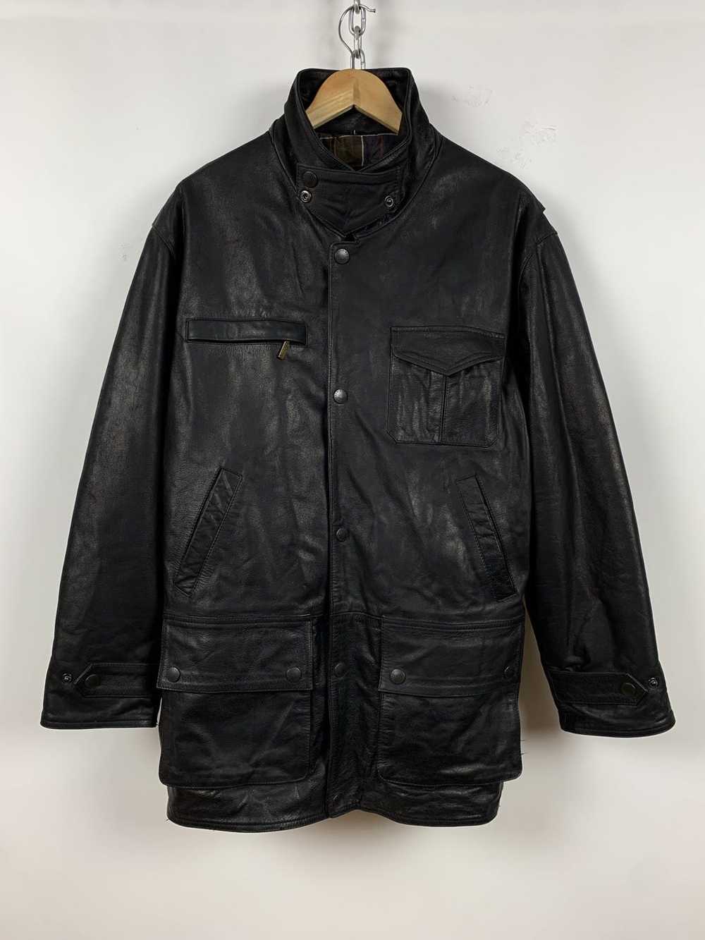 Barbour Barbour Leather Multipocket Bushman Jacket - image 1