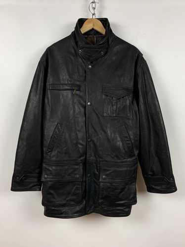 Barbour Barbour Leather Multipocket Bushman Jacket