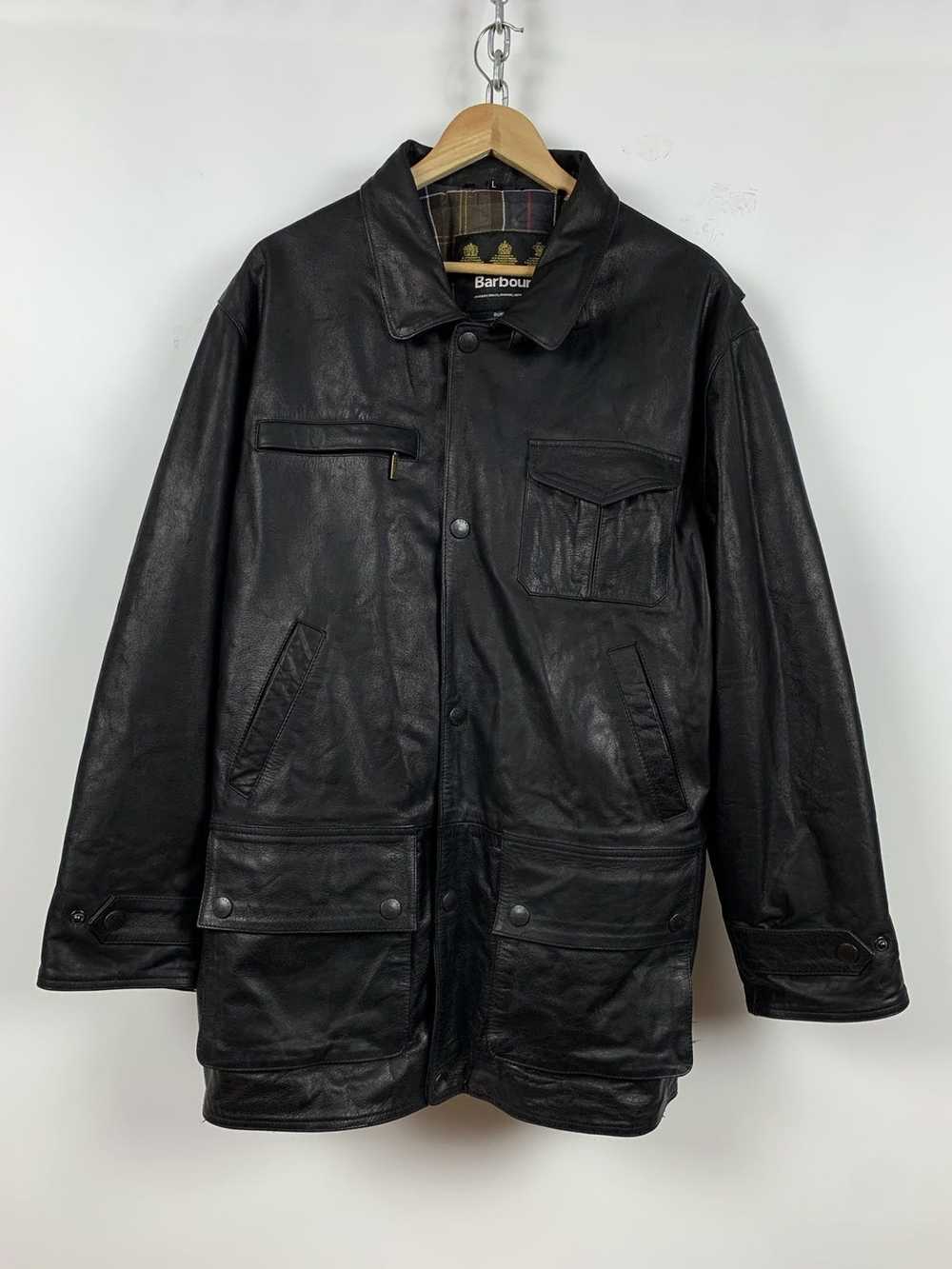 Barbour Barbour Leather Multipocket Bushman Jacket - image 3