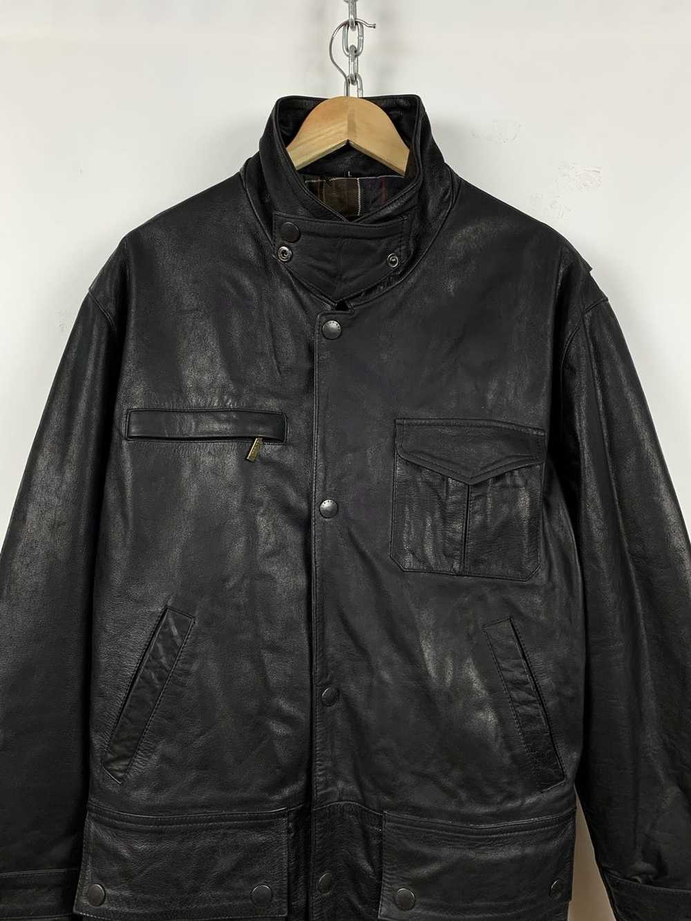 Barbour Barbour Leather Multipocket Bushman Jacket - image 5