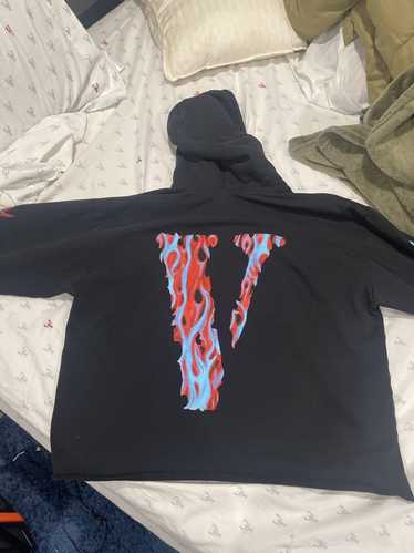 Vlone Vlone Skully Red Flame Hoodie