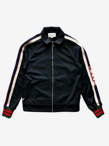 Gucci Gucci Black Logo Striped Track Jacket