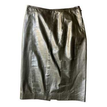 Gucci Leather mid-length skirt - image 1