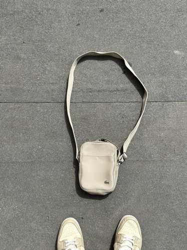 Lacoste Chantaco Knot Drawstring Crossbody Bag in Gray