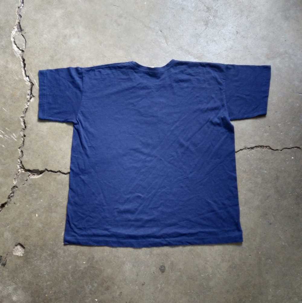 Vintage Vintage Tshirt Navy Blue Tee Paris Short … - image 6
