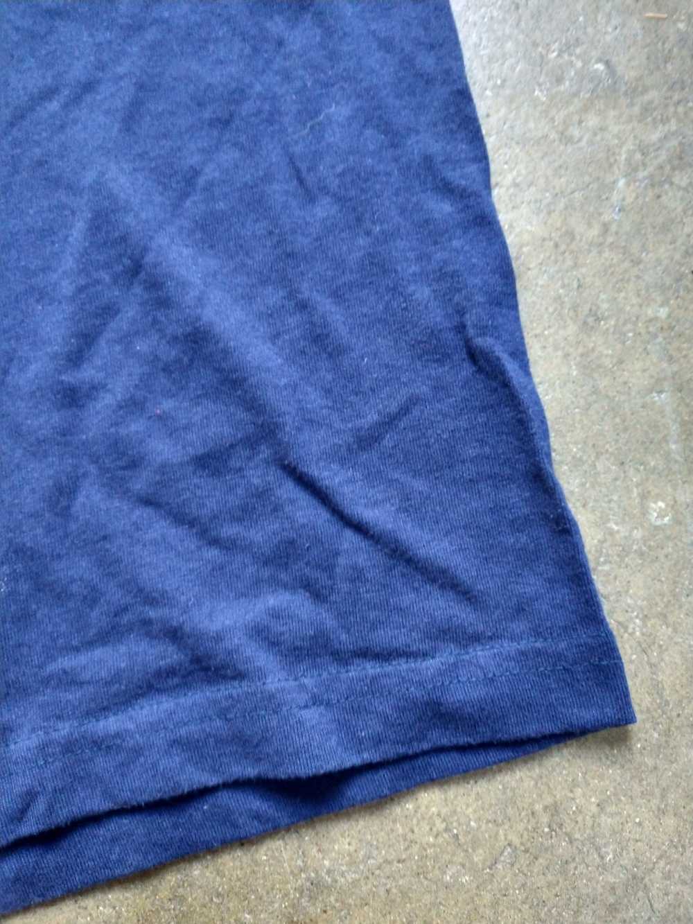 Vintage Vintage Tshirt Navy Blue Tee Paris Short … - image 8