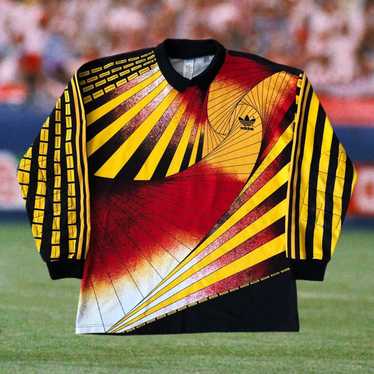 Vintage 90s 1 Adidas Skeleton Soccer Goalkeeper shirt Jersey Size L