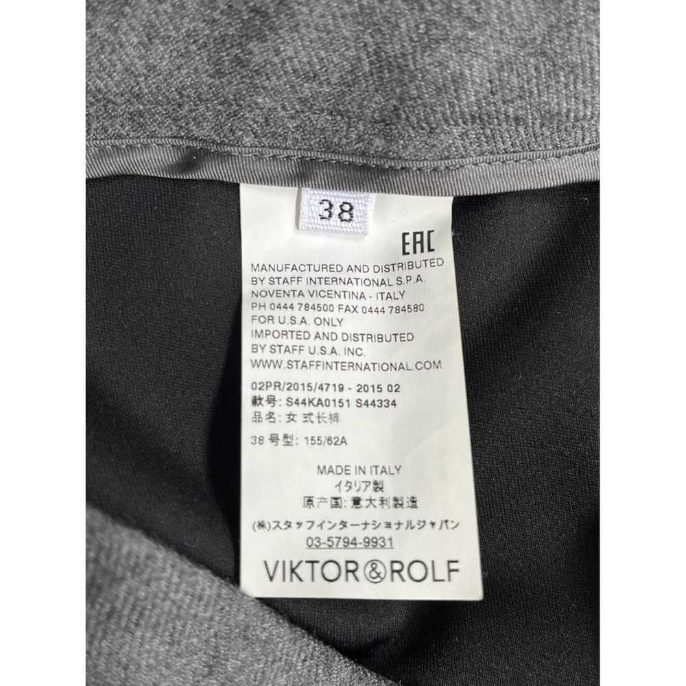 Viktor & Rolf Wool straight pants - image 6