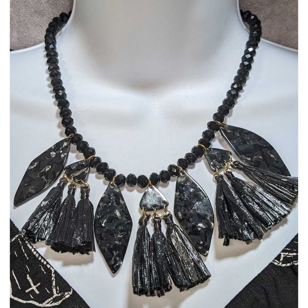 Other Gothic Statement Tassel Necklace - image 1