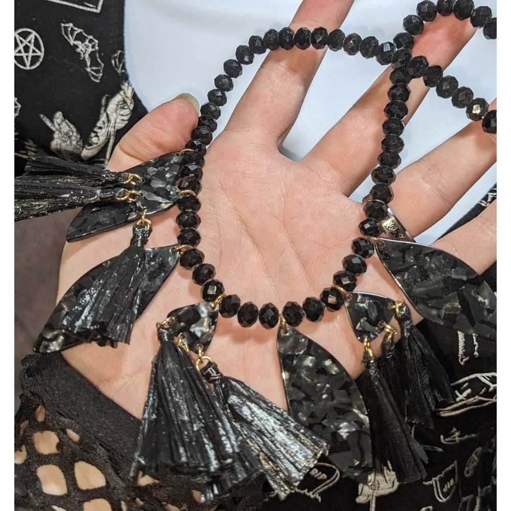 Other Gothic Statement Tassel Necklace - image 2