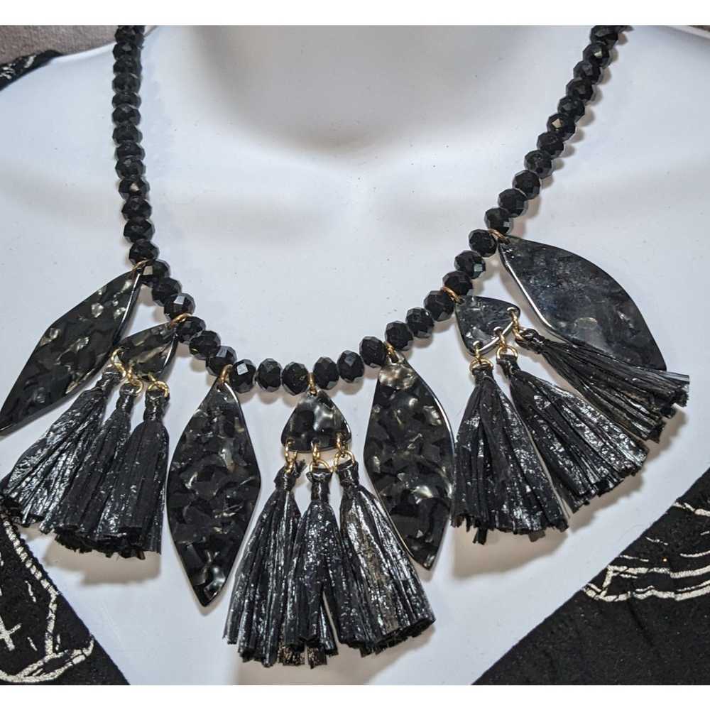 Other Gothic Statement Tassel Necklace - image 4