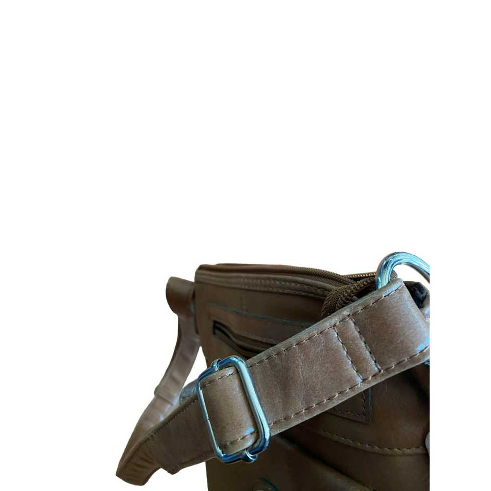 Vintage Camel Light Brown Leather Adjustable Stra… - image 4