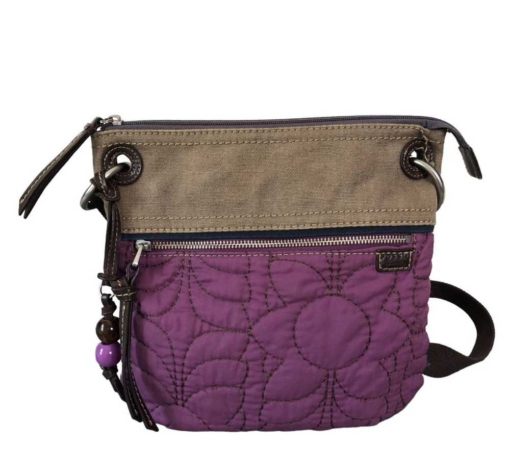 Fossil Fossil purple & tan nylon crossbody - Gem