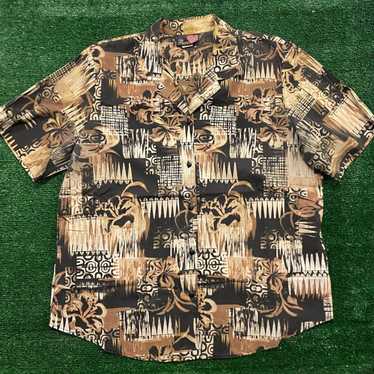 Vintage brown hawaiian aloha - Gem