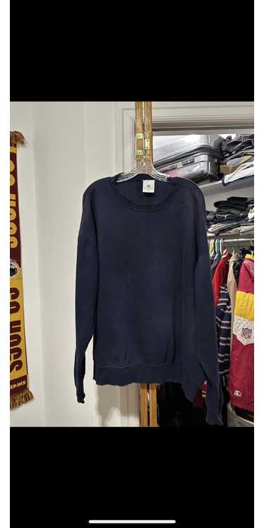 Other Blue Distressed Crew Neck