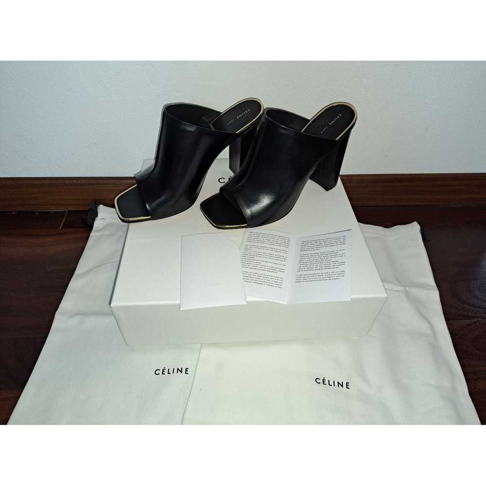 Celine Leather mules - image 5