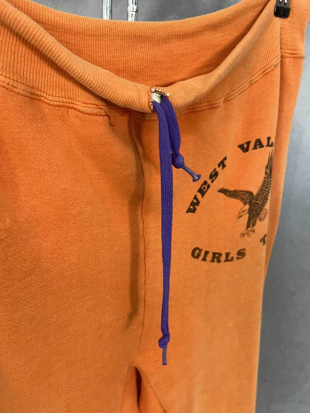 Vintage Vintage 60s sweatpants orange west valley… - image 4